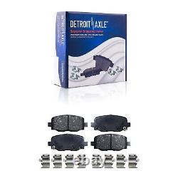 10pc Front Rear Drilled Brake Rotors Brake Pads for Chrysler 200 Jeep Cherokee