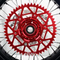 17 Supermoto Wheel Set + Brake Rotors + Rear Sprocket CRF 250 450 R X CR125/250