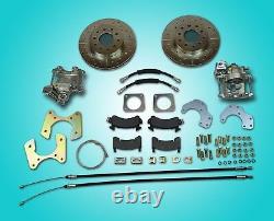 1968-1972 Chevelle gto rear disc brake conversion with parking brake d&s rotors