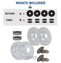 282mm Front and Rear Brake Rotors Pads fit for Honda Accord LX 2008 2009-2017