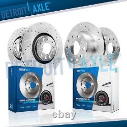 312mm Front & 272mm Rear DRILLED Brake Rotors for Audi A3 Quattro Volkswagen EOS