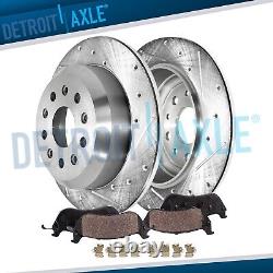 342mm Rear Drilled Disc Brake Rotors Brake Pads for 2018 2023 Jeep Wrangler