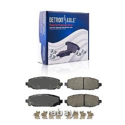 342mm Rear Drilled Disc Brake Rotors Brake Pads for 2018 2023 Jeep Wrangler