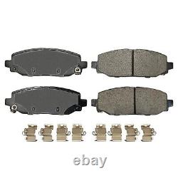 342mm Rear Drilled Disc Brake Rotors Brake Pads for 2018 2023 Jeep Wrangler