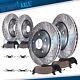 350mm Front & 330mm Rear Drilled Rotors Brake Pads For Durango Grand Cherokee