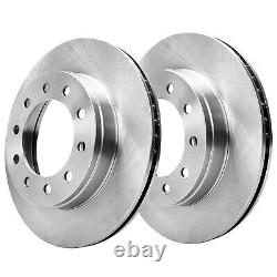 395mm Rear Brake Rotors + Pads for 1999 2002 2003 2004 Ford F-450 SD F-550 SD