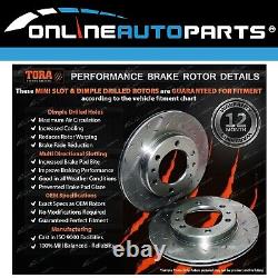 4 Front+Rear Slotted+Drilled Disc Rotors + Pads Commodore VT VX VU VY VZ Brake