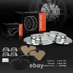 6Pcs Rear Drilled Brake Rotor & Ceramic Brake Pad for BMW F10 528i 535i xDrive