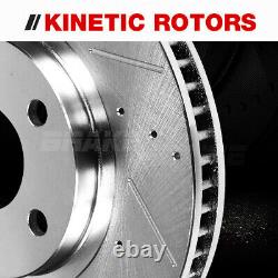 Brake Rotors + Brake Pads For Nissan Altima Front Rear Slotted Rotor Pad Brakes