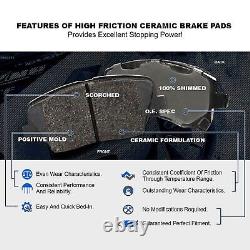 Brake Rotors Front+Rear KitPOWERSPORT BLACK DRILL/SLOT +CERAMIC PADS BZ00750