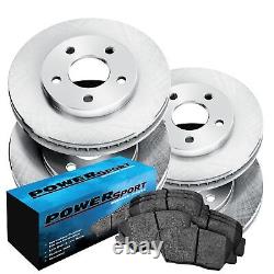 Brake Rotors Front+Rear Kit OE FACTORY REPLACEMENT + CERAMIC PADS BW00209