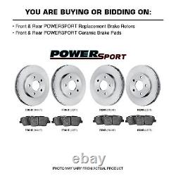 Brake Rotors Front+Rear Kit OE FACTORY REPLACEMENT + CERAMIC PADS BW02618