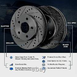 Brake Rotors Rear KitPOWERSPORT BLACK DRILL/SLOT + CERAMIC PADS BR16732