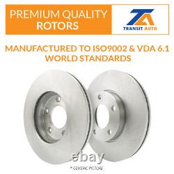 Brake Rotors Semi-Metallic Pad Rear Kit For 17-19 Nissan Armada With Solid Rotor