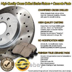 C0509 REAR Drilled Brake Rotors Ceramic Pads FOR 2007 2008 2009 Pontiac Montana