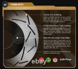Duraplus Rear Coat X-Slot Brake Rotors Ceramic Pads ESX-31261x-CRD885