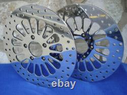 FOR HARLEY FXDWG DYNA WIDE GLIDE 11.5 FRONT & REAR BRAKE ROTORS With FREE BOLTS
