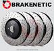 Front+rear Brakenetic Premium Cross Drilled Brake Disc Rotors Bprs95329