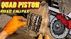 Failed Brake Job Poor Parts Quality Quad Piston Fixed Caliper 2020 Toyota 4 Runner