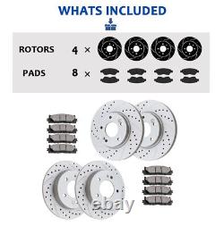 Fit for Hyundai Veloster 2012-2016 Front and Rear Brake Rotors Pads Kit Brakes