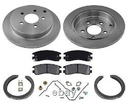 Fits For 2002-2007 Buick Rendezvous Rear Brake Rotors & Pads 5pc