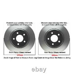 For 1992 1996 1997 1998 1999 Toyota Camry Front Rear Brake Rotors Ceramic Pads
