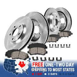 For 1994 1995 1996 Nissan 240SX Front and Rear Rotors and Ceramic Pads