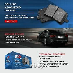 For 2005-2012 Acura RL Rear PBR AXXIS Drill/Slot Brake Rotors+Ceramic Brake Pads
