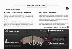 For Aspen Dodge Durango Ram 1500 Front+Rear Brake Rotors + Carbon Ceramic Pads
