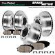 For Ford F350 4wd Awd 4x4 Front & Rear Drill Slot Brake Rotors And Ceramic Pads