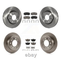 For Hyundai Tiburon Front Rear Disc Brake Rotors And Ceramic Pads Kit