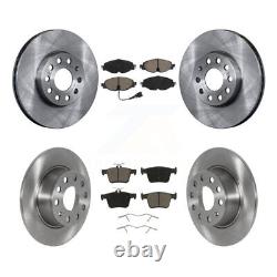 For Volkswagen Jetta Taos Front Rear Disc Brake Rotors And Ceramic Pads Kit