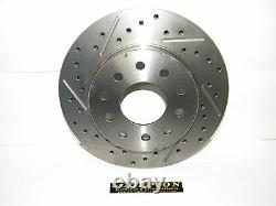Ford 9 Inch Rear Disc Brake Conversion Kit Drilled & Slotted Rotors Ford Cars