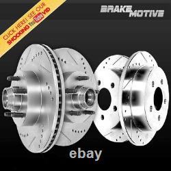 Front And Rear Brake Disc Rotors For Expedition F150 Lightning Navigator 2WD RWD