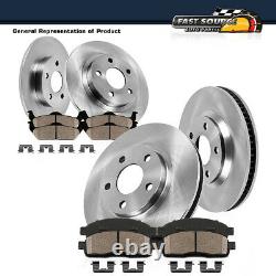 Front And Rear Brake Rotors + Ceramic Pads For VW Volkswagen Beetle Golf Jetta