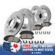 Front And Rear Drilled & Slotted Brake Rotors And Ceramic Brakes For Chevy Gmc