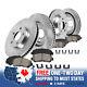 Front And Rear Drilled Slotted Brake Rotors And Ceramic Brake Pads For Bmw X5 X6