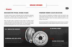 Front Brake Rotors + Ceramic Pads Rear Drums + Shoes For Cherokee Wrangler