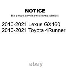 Front Ceramic Rear Semi-Metallic Pad & Brake Rotors Kit For Toyota 4Runner Lexus