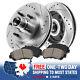 Front Drill And Slot Brake Rotors & Ceramic Brake Pads For Chevy Gmc