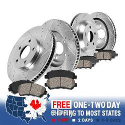 Front+Rear Brake Rotors And Ceramic Pads For 2006 2007 2017 Dodge Ram 1500
