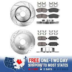 Front+Rear Brake Rotors And Ceramic Pads For 2007 2008 2009 2013 Nissan Altima