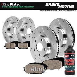 Front+Rear Brake Rotors And Ceramic Pads For Dodge Durango Jeep Grand Cherokee