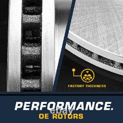 Front+Rear Brake Rotors And Ceramic Pads For Hyundai Sonata Kia Optima