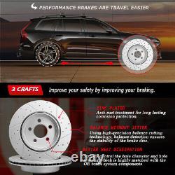 Front & Rear Brake Rotors + Brake Pads For Dodge Ram 1500 Durango Chrysler Aspen