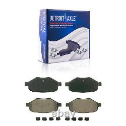 Front & Rear Brake Rotors + Brake Pads for 2011 2012-2014 Ford Edge Lincoln MKX
