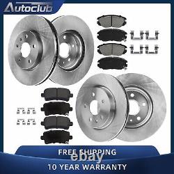 Front & Rear Brake Rotors + Ceramic Brake Pads for Buick Lacrosse Chevy Impala