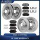 Front & Rear Brake Rotors + Ceramic Brake Pads For Buick Lacrosse Chevy Impala