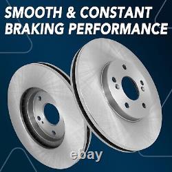 Front & Rear Brake Rotors + Ceramic Brake Pads for Buick Lacrosse Chevy Impala