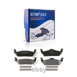 Front Rear Brake Rotors + Ceramic Brake Pads for Ford F-150 Lincoln Mark LT 4WD